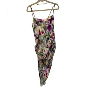 Colorful slit dress. Only worn once.